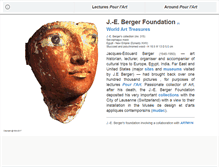 Tablet Screenshot of bergerfoundation.ch